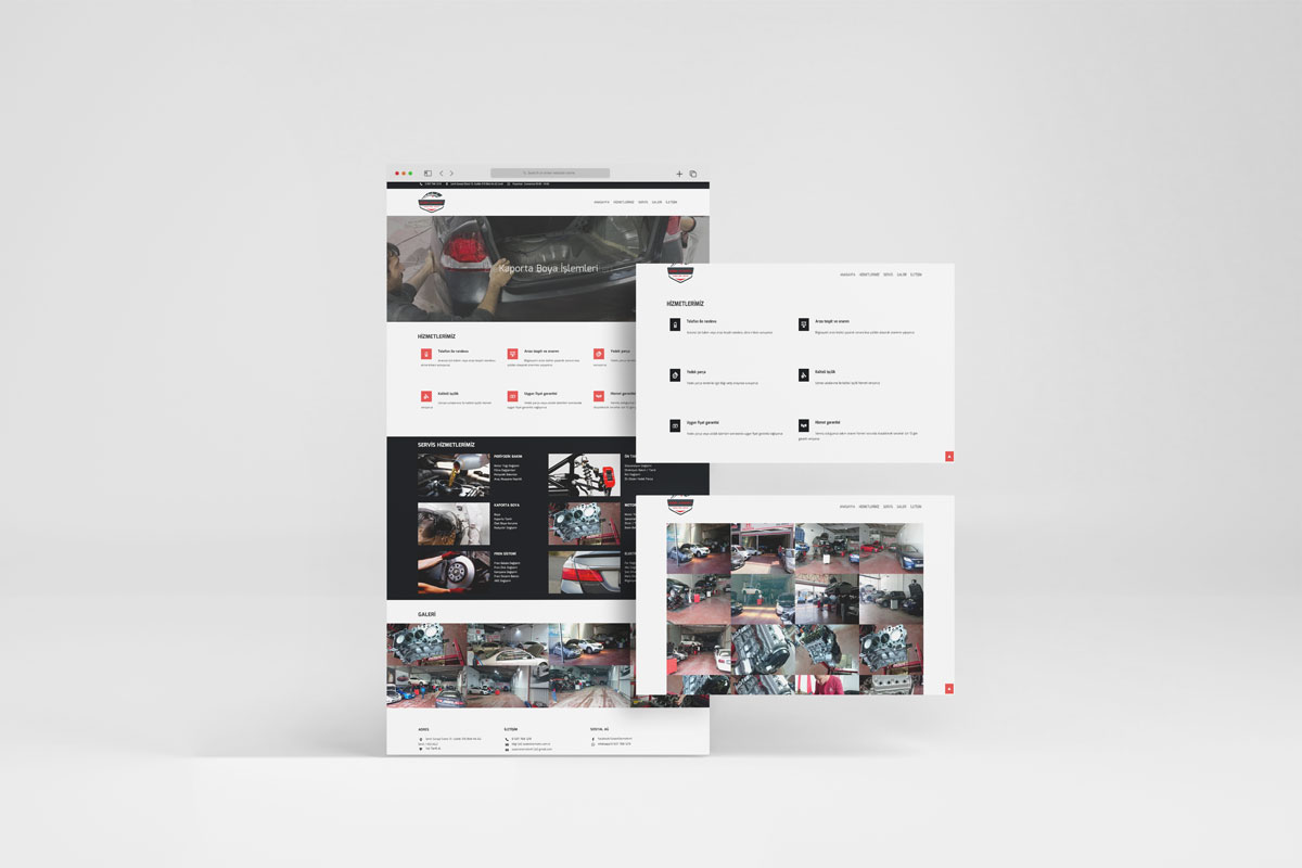 Sözen Otomotiv Web Site Tasarımı